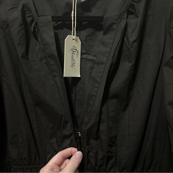 Cotton Black Tiered Smocked Summer Dress, NWT - Picture 8 of 11